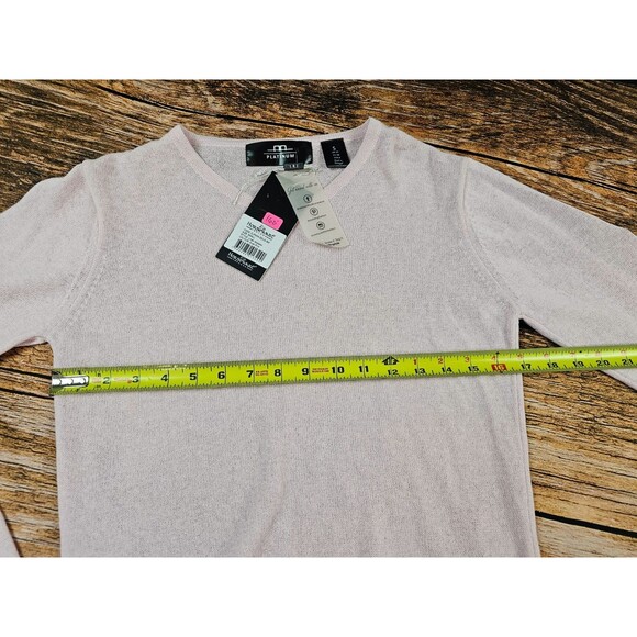 NWT $160 HORSEWARE IRELAND Platinum Womens S Linen Riding Sweater Dust Pink - Picture 11 of 12